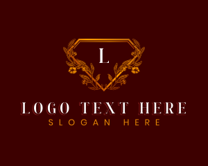 Elegant Floral Diamond Logo