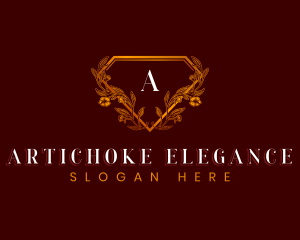 Elegant Floral Diamond logo design