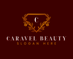 Elegant Floral Diamond logo design