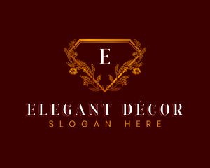 Elegant Floral Diamond logo design