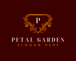 Elegant Floral Diamond logo design