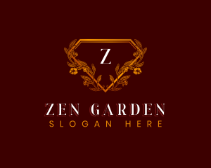 Elegant Floral Diamond logo design