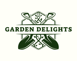 Shovel Plant Gardening logo design