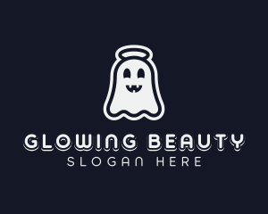 Cartoon Creepy Ghost Logo