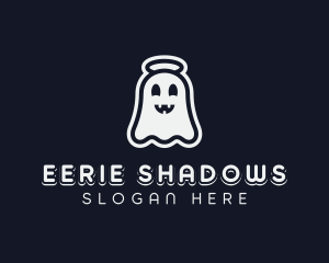 Cartoon Creepy Ghost logo
