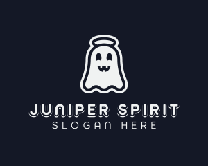 Cartoon Creepy Ghost logo design