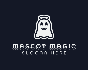 Cartoon Creepy Ghost logo design