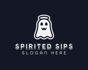 Cartoon Creepy Ghost logo design