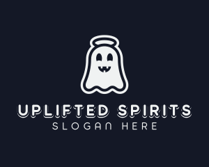 Cartoon Creepy Ghost logo design