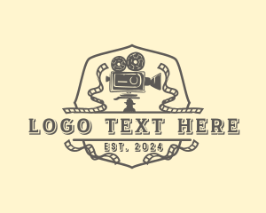 Retro Film Camera Logo