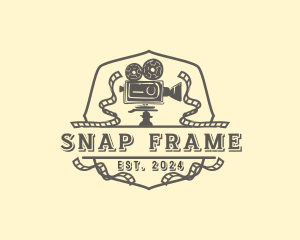 Retro Film Camera logo design