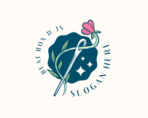 Floral Needle Sewing logo