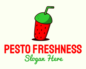 Watermelon Fresh Drink logo design