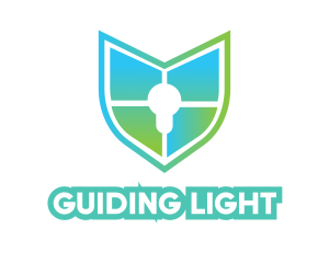 Gradient Shield Bulb  logo design