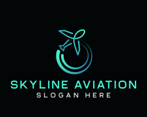 Airplane Aircraft Aviation logo