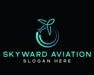 Airplane Aircraft Aviation logo