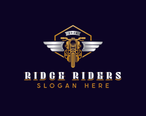 Motorcycle Racing Wings logo design