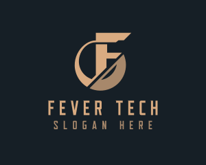 Cyber Technology Letter F logo design