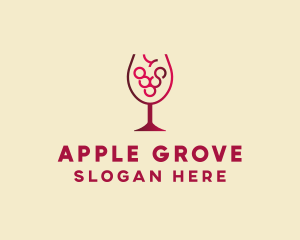 Grape Wine Glass  logo