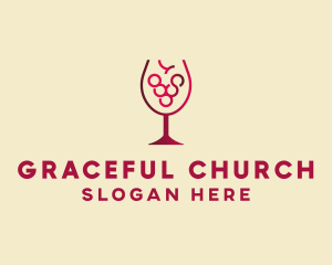 Grape Wine Glass  logo