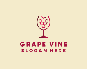 Grape Wine Glass  logo