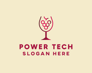 Grape Wine Glass  logo