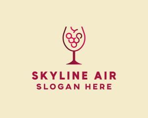 Grape Wine Glass  logo