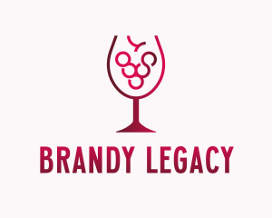 Grape Wine Glass  logo