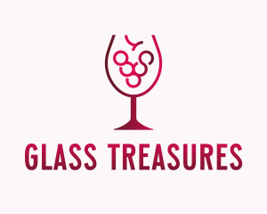 Grape Wine Glass  logo
