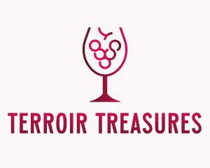 Grape Wine Glass  logo