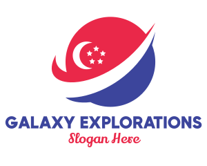 Planet Singapore Orbit logo design