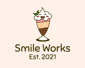 Smiling Face Smoothie logo design