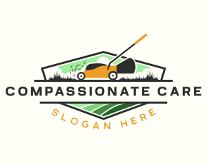 Lawn Care Landscaping Grass logo design