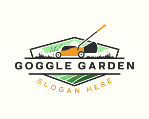 Lawn Care Landscaping Grass logo design