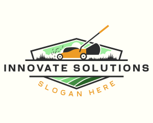 Lawn Care Landscaping Grass logo