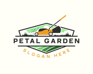 Lawn Care Landscaping Grass logo design