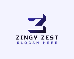 Gaming Tech Letter Z logo design