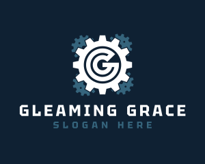 Automotive Gear Engine Letter G logo design