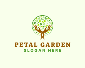 Nature Tree Hand  logo design