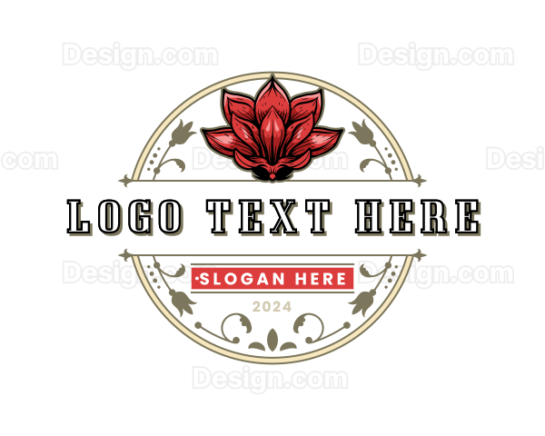 Magnolia Flower Blossom Logo