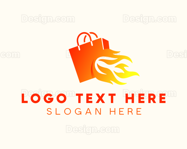 Fire Shopping Bag Logo