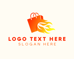 Fire Shopping Bag logo