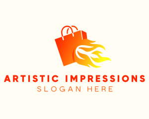 Fire Shopping Bag Logo