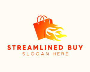 Fire Shopping Bag logo