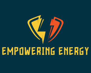 Energy Thunderbolt Lightning logo design