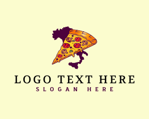 Italy Pizza Slice logo