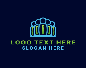 Work - Human Resource Employee Community logo design