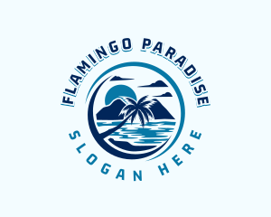 Palm Tree Mountain Resort logo design