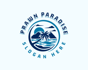 Palm Tree Mountain Resort logo design