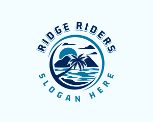 Palm Tree Mountain Resort logo design